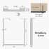 Tischkufe aus Metall in U-Form 600 x 710 mm, in 4 Farben