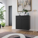 Kommode hängend | mittelhoch | eine Schublade | zwei Türen | variable Einlegeböden