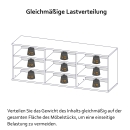 Kommode hängend | mittelhoch | drei Schubladen | drei Türen | variable Einlegeböden