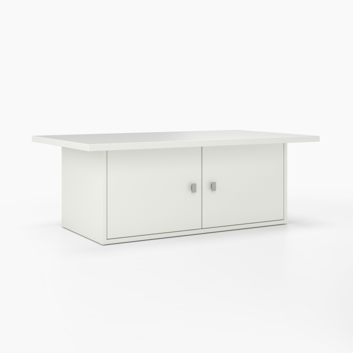 Couchtisch mit Stauraum | rechteckig | mit Mittelwand und...