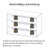 Lowboard hängend | niedrig | lang | vier Schubladen