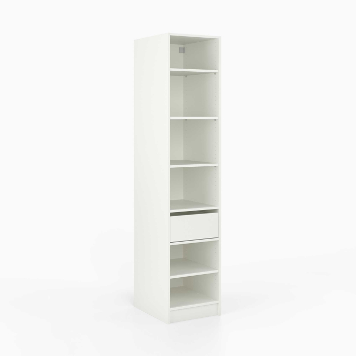 Kleiderschrank offen | schmal | mit einer Mittelschublade...