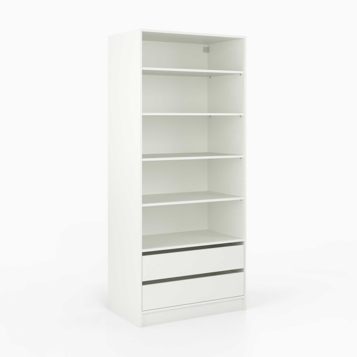 Kleiderschrank offen | breit | mit zwei Schubladen und...