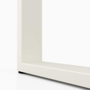 Schreibtisch | auf Kufen in U-form aus Metall | Tischplatte in 28mm Stärke